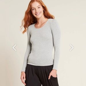 BOODY Bamboo Long Sleeve T-Shirt NWOT Sz XL Silver